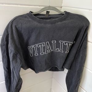 BALANCE ATHLETICA VITALITY CREWNECK CROP SWEATSHIRT XL